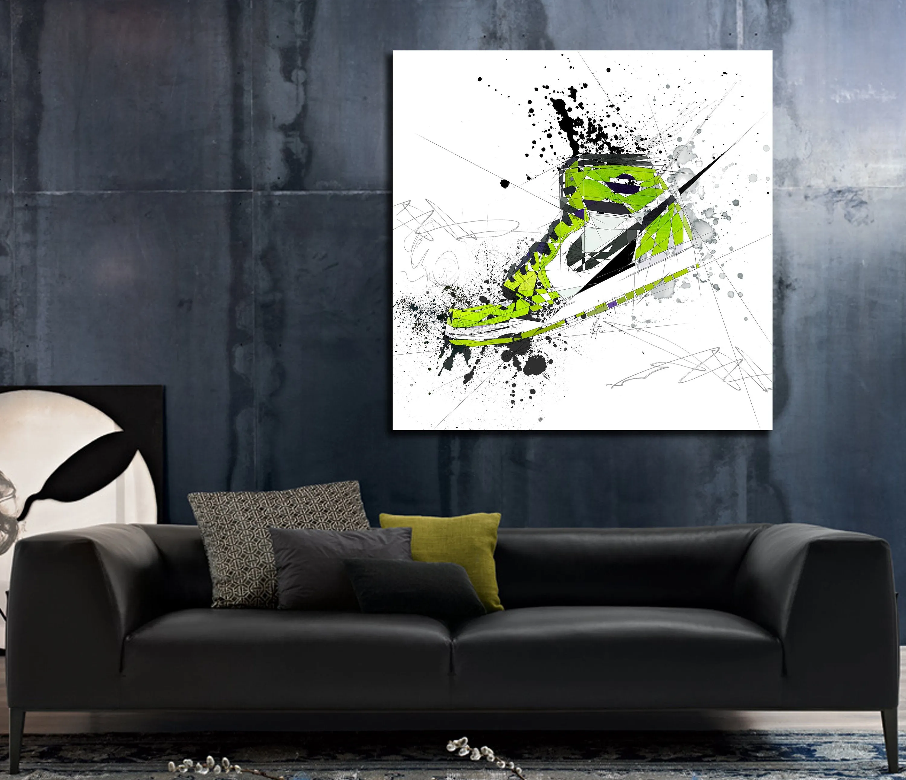 ABSTRACT SNEAKERS ART INSPIRED BY AIR JORDANS SNEAKERS //SNK-AJ05