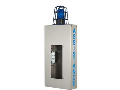 Aiphone WB-CA Wall Box with Caged Light and ASSISTANCE Lettering