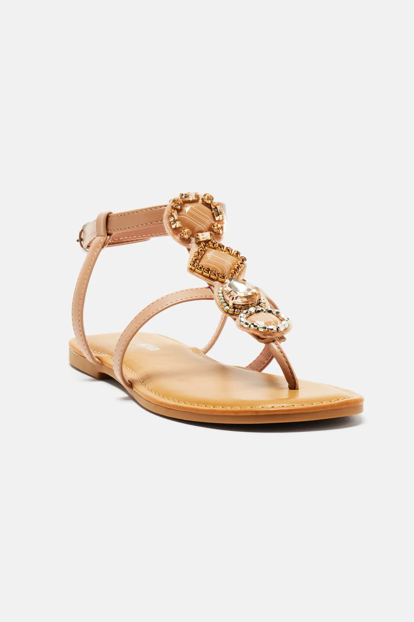 Always Adored Flat Sandals - Camel