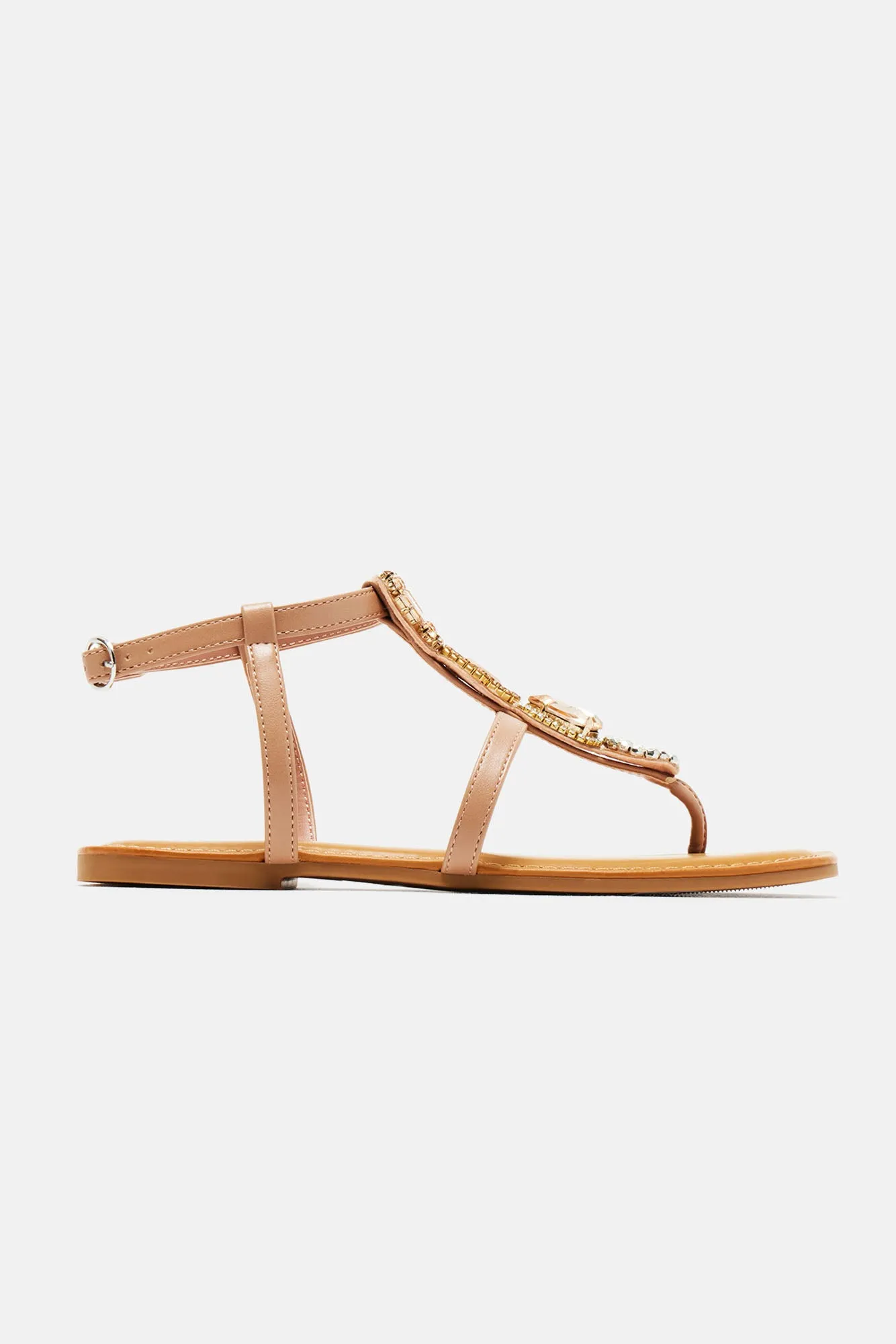 Always Adored Flat Sandals - Camel