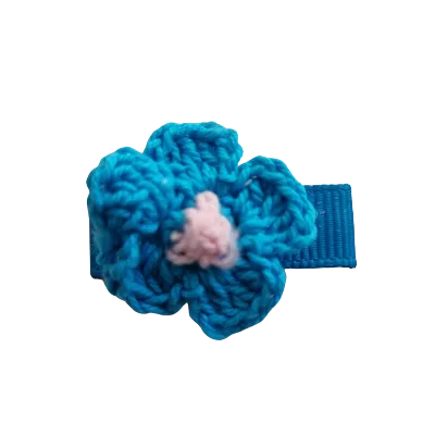 Baby Non Slip Hair Clip - Crochet Flower (14 Colours)