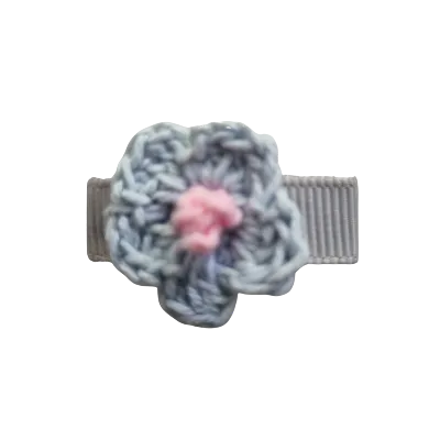 Baby Non Slip Hair Clip - Crochet Flower (14 Colours)