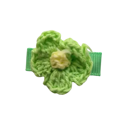 Baby Non Slip Hair Clip - Crochet Flower (14 Colours)