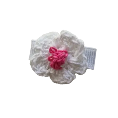 Baby Non Slip Hair Clip - Crochet Flower (14 Colours)