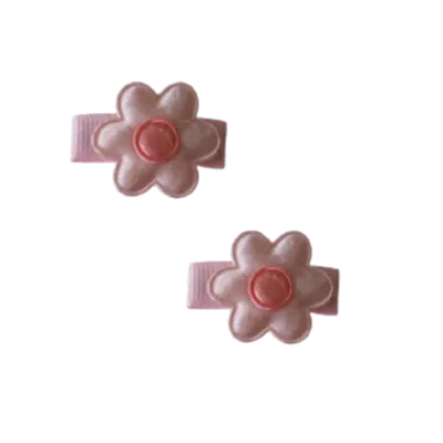 Baby Non Slip Hair Clip - Satin Flower (8 Colours)