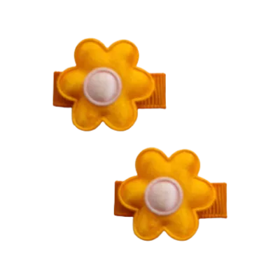 Baby Non Slip Hair Clip - Satin Flower (8 Colours)