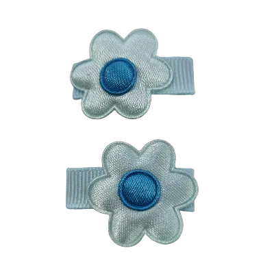 Baby Non Slip Hair Clip - Satin Flower (8 Colours)