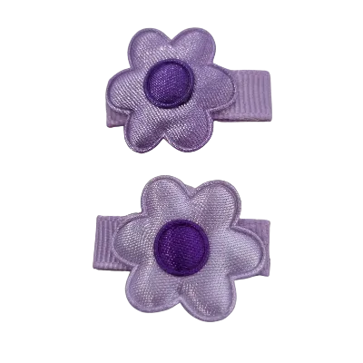 Baby Non Slip Hair Clip - Satin Flower (8 Colours)