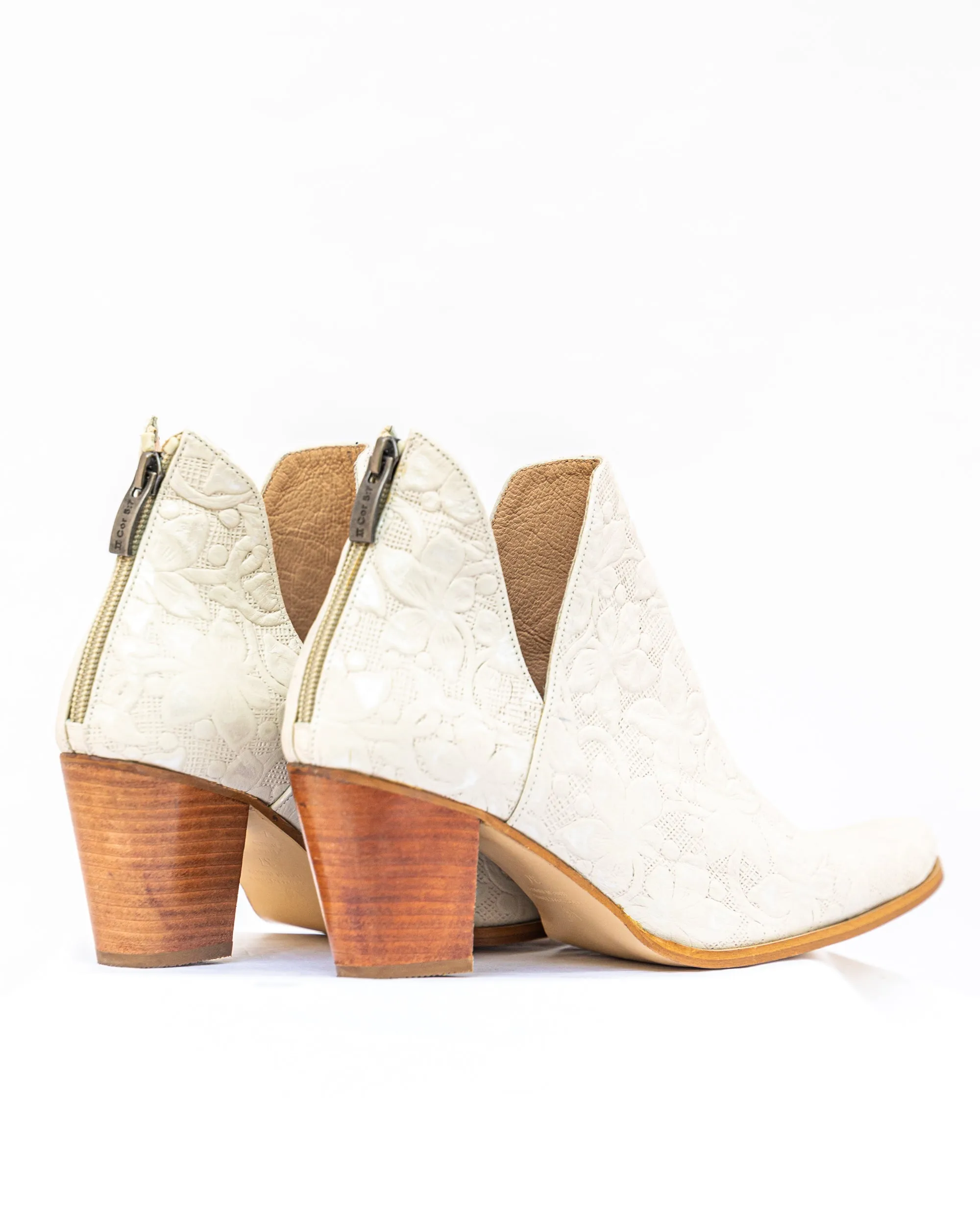 Bali Pearl Leather Booties