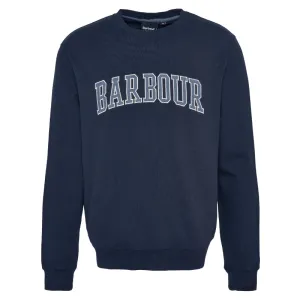 Barbour Skipton Relaxed Fit Crew Neck Mens Sweatshirt - Navy