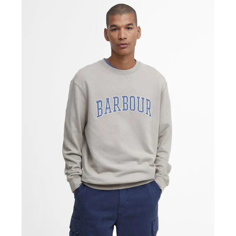 Barbour Skipton Relaxed Fit Crew Neck Mens Sweatshirt - Vintage Khaki