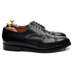 'Burford' Black Leather Cap Toe Derby UK 7.5 F