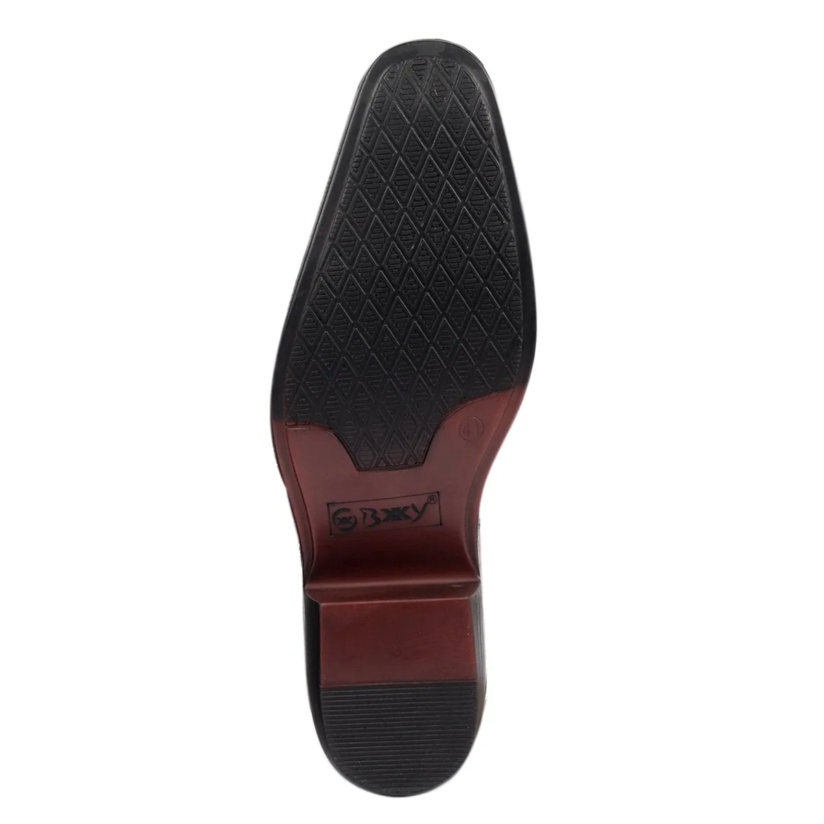 Bxxy's Height Increasing Elevator Formal Monk Slip-ons Shoes for Men