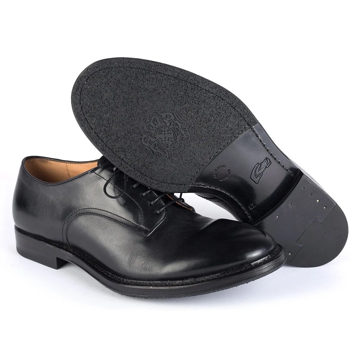 CALEB 71005<br>Black horse leather derby