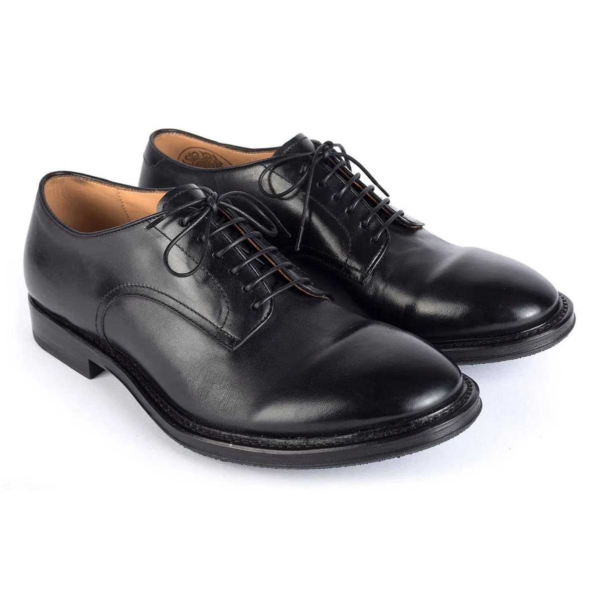 CALEB 71005<br>Black horse leather derby