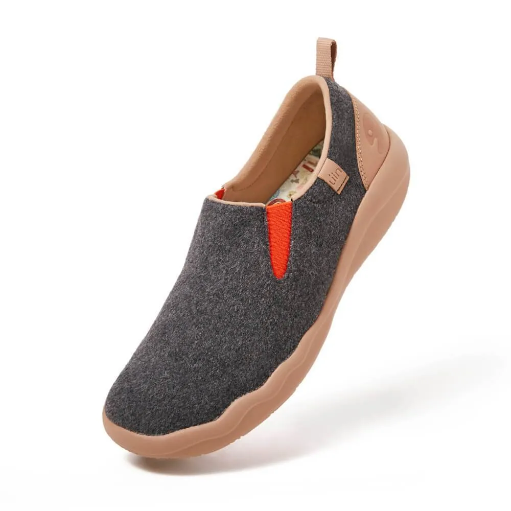 Cuenca Deep Grey Wool Women-US Local Delivery