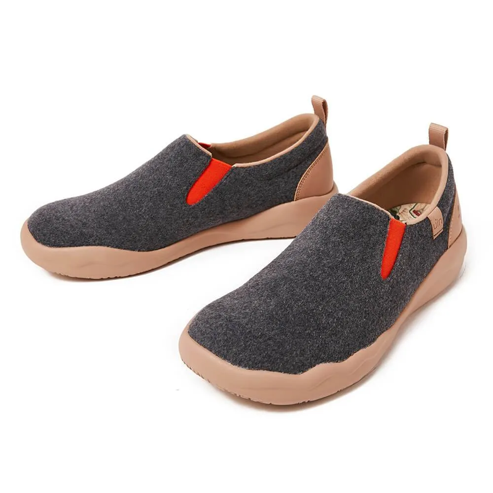 Cuenca Deep Grey Wool Women-US Local Delivery