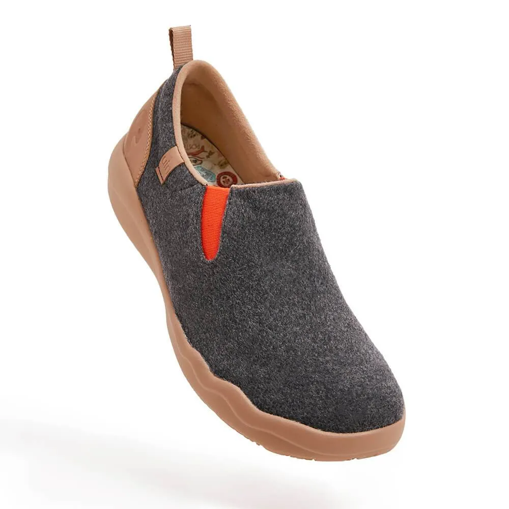 Cuenca Deep Grey Wool Women-US Local Delivery