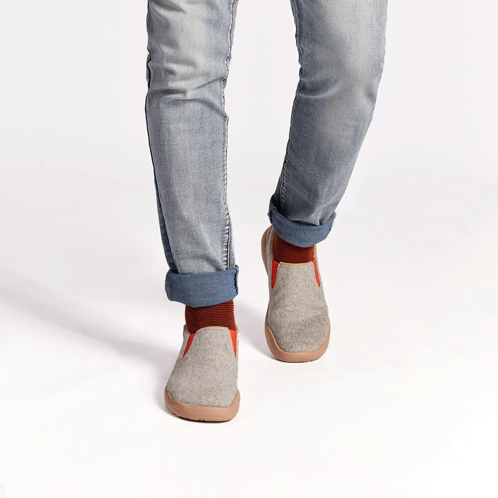 Cuenca Light Grey Wool Men