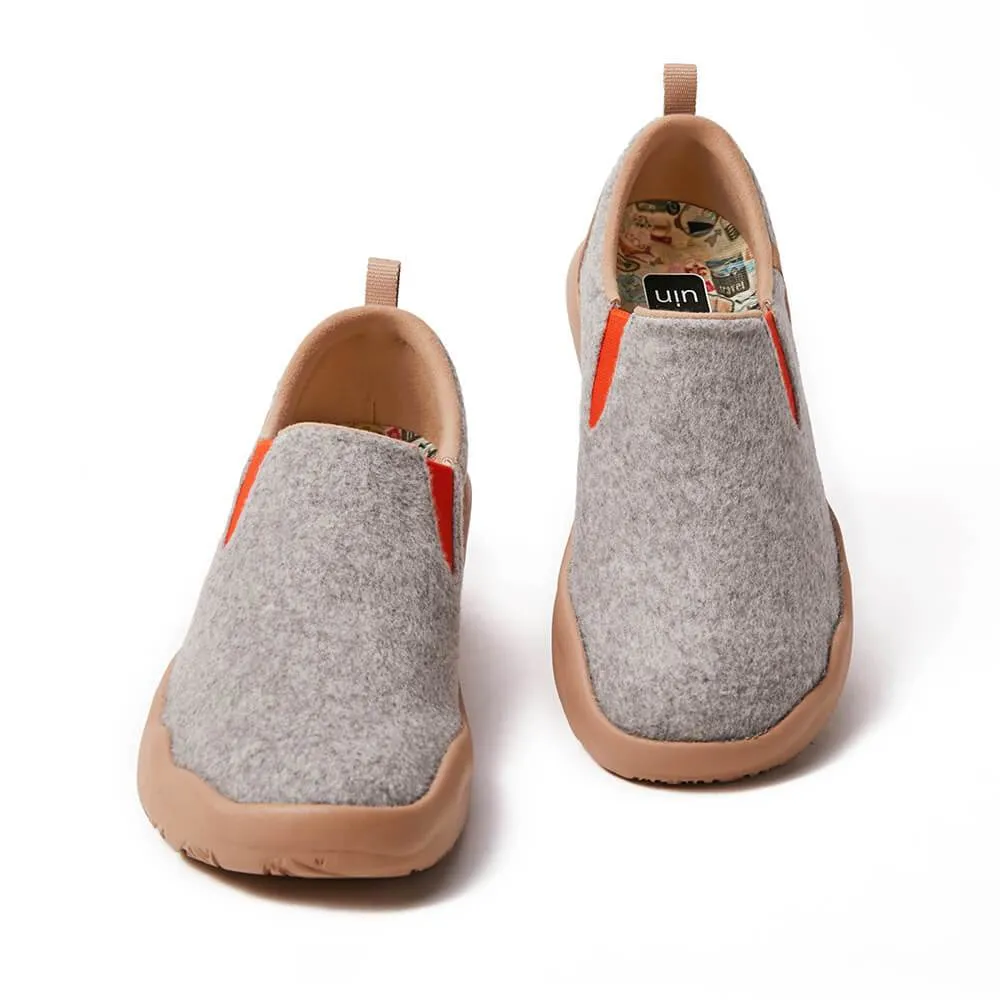 Cuenca Light Grey Wool Men