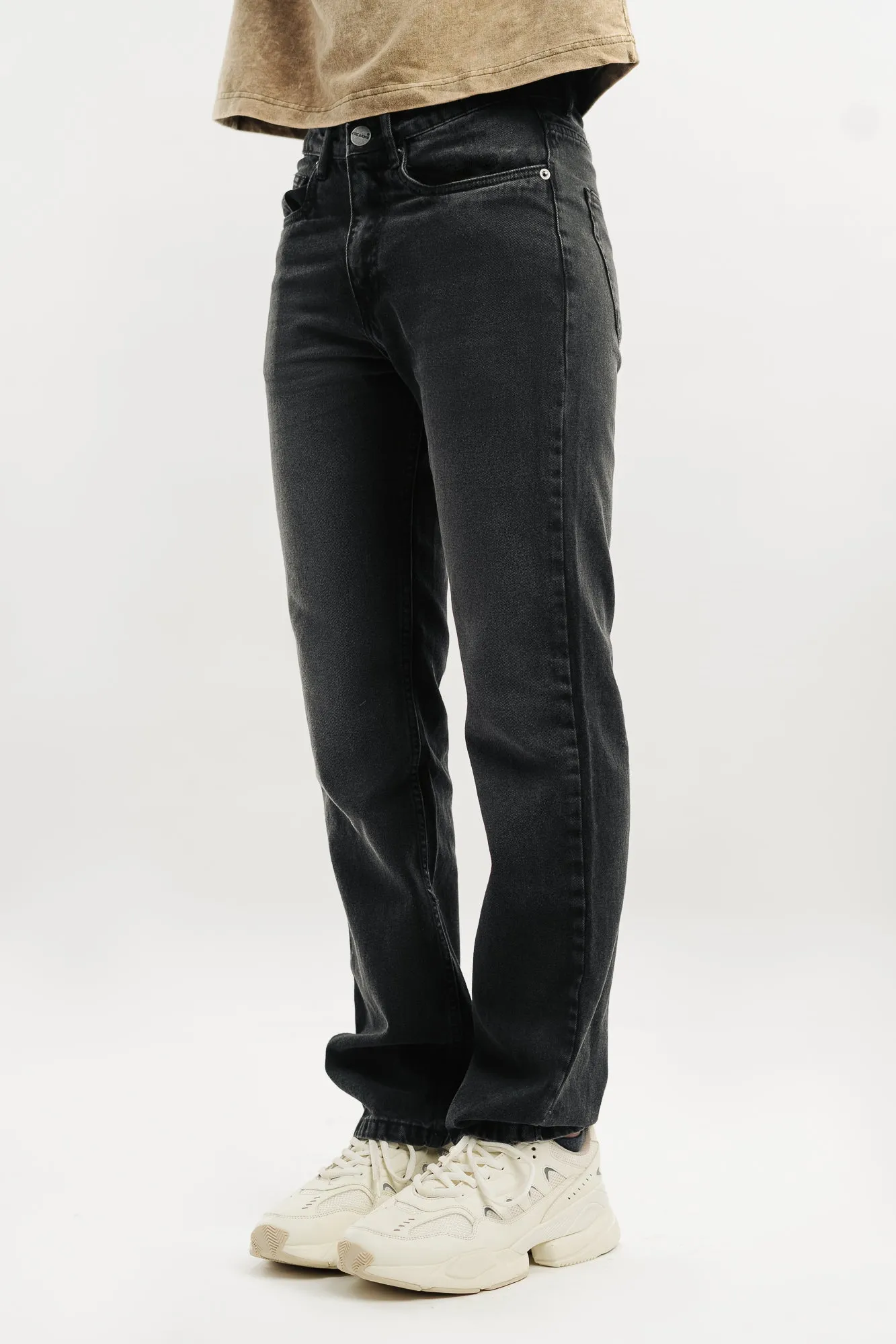 Dark Charcoal Straight Men's Jeans