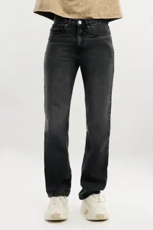 Dark Charcoal Straight Men's Jeans