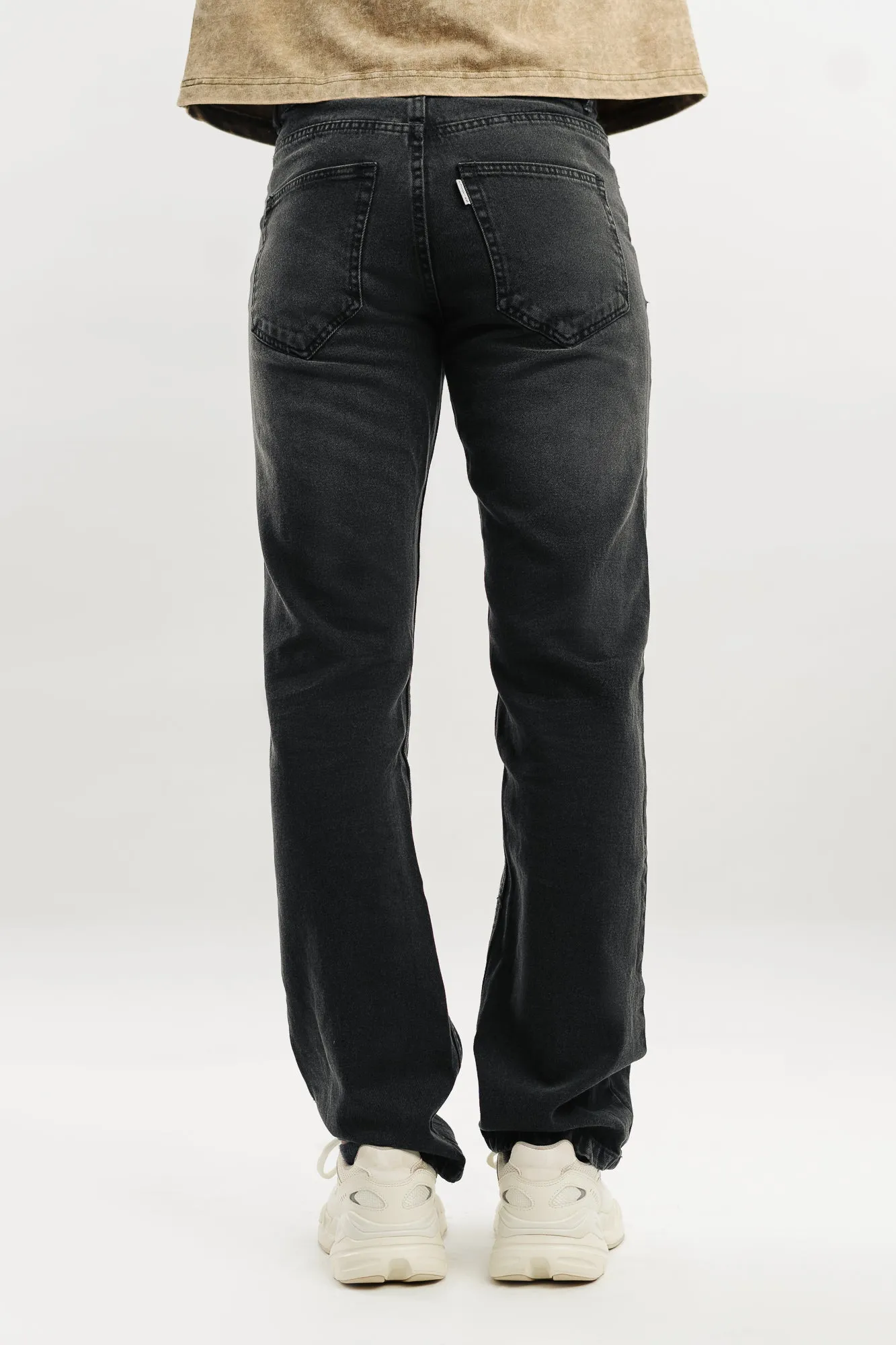 Dark Charcoal Straight Men's Jeans