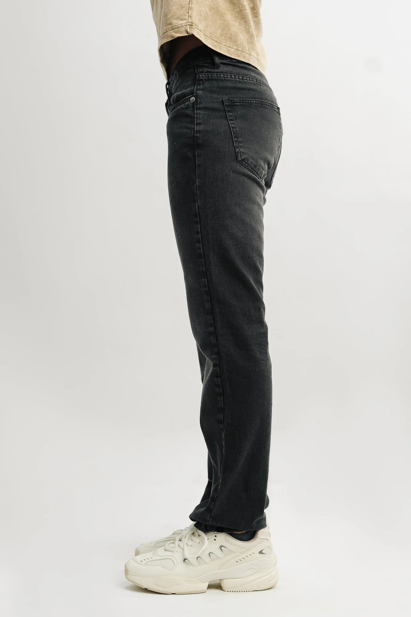 Dark Charcoal Straight Men's Jeans