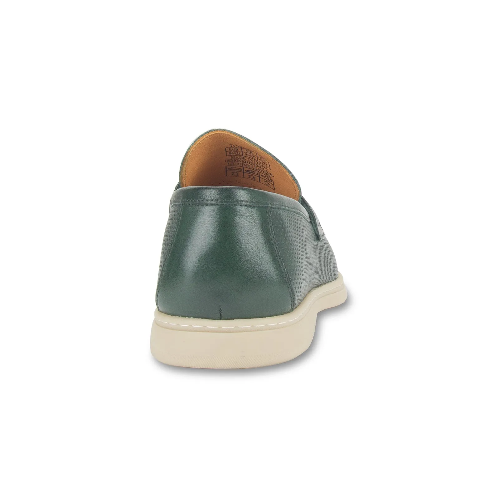 Duke textured leather casual slip-on loafer