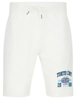 Founder Short Loopback Fleece Jogger Shorts in Snow White  - Tokyo Laundry