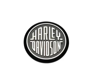 HARLEY-DAVIDSON DECORATIVE MEDALLION (POLISHED & BLACK)