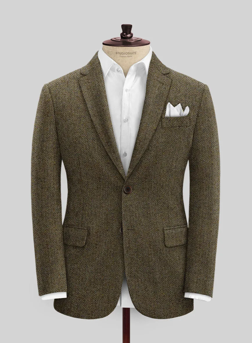 Harris Tweed Ridge Brown Herringbone Jacket