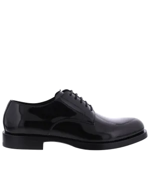 Heren Polished Derby Zwart