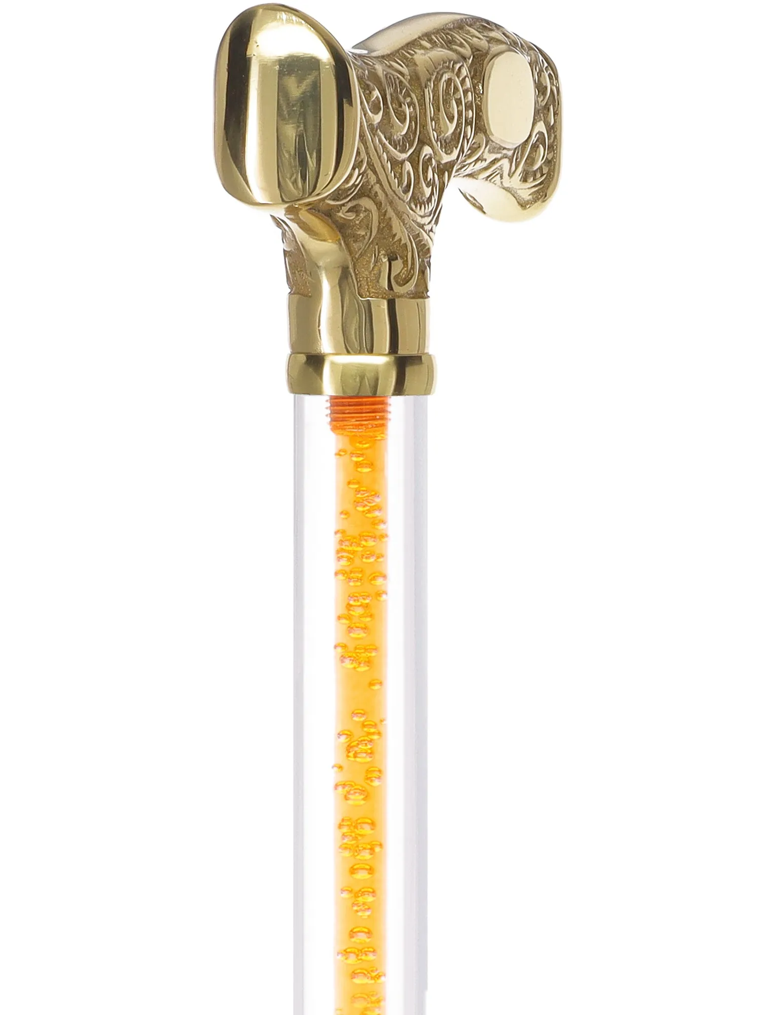 Make It Yours: Color Invisible Clear Shaft w/ Premium Brass Cane