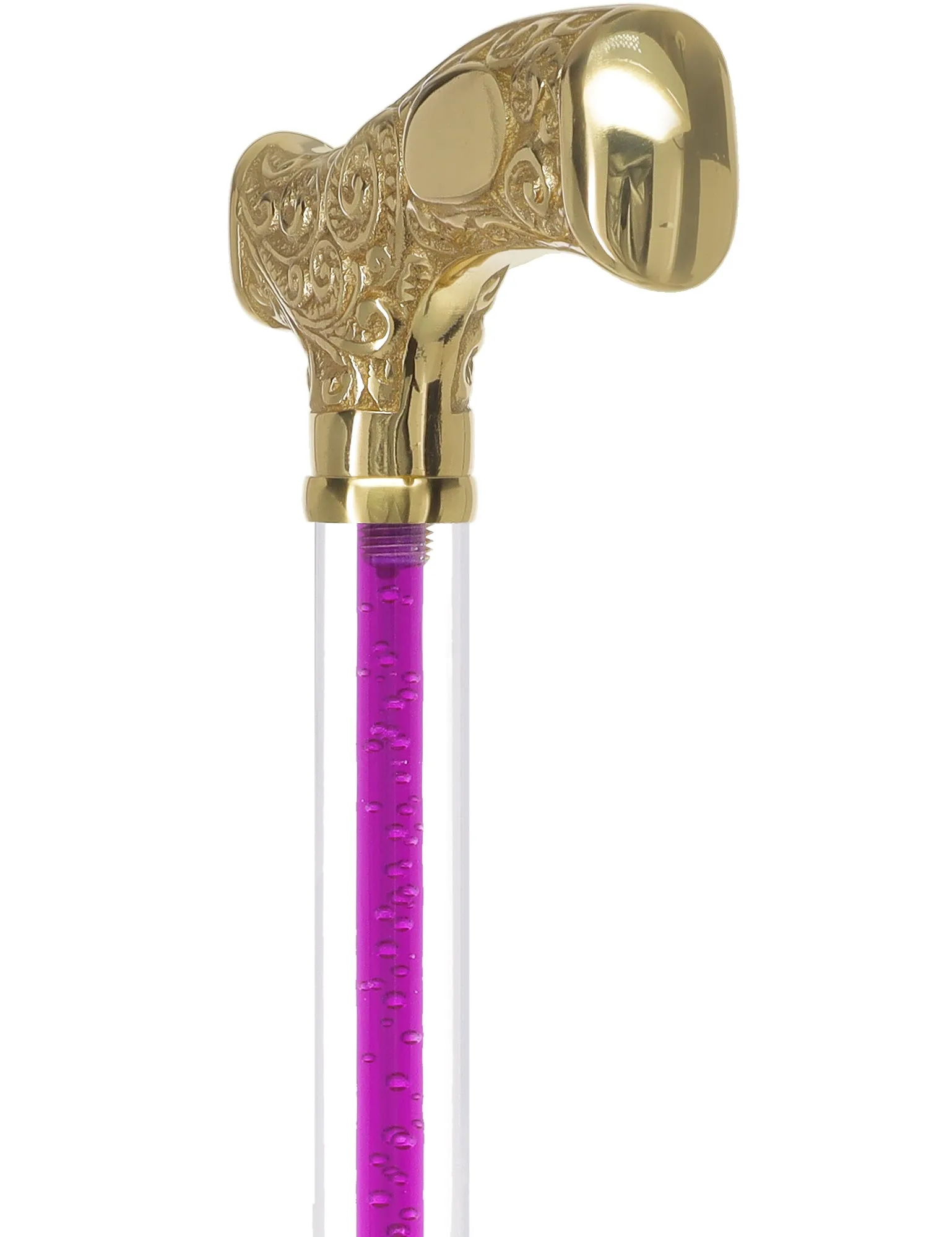 Make It Yours: Color Invisible Clear Shaft w/ Premium Brass Cane