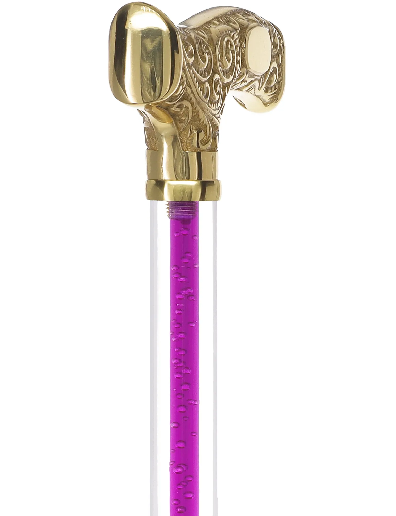 Make It Yours: Color Invisible Clear Shaft w/ Premium Brass Cane