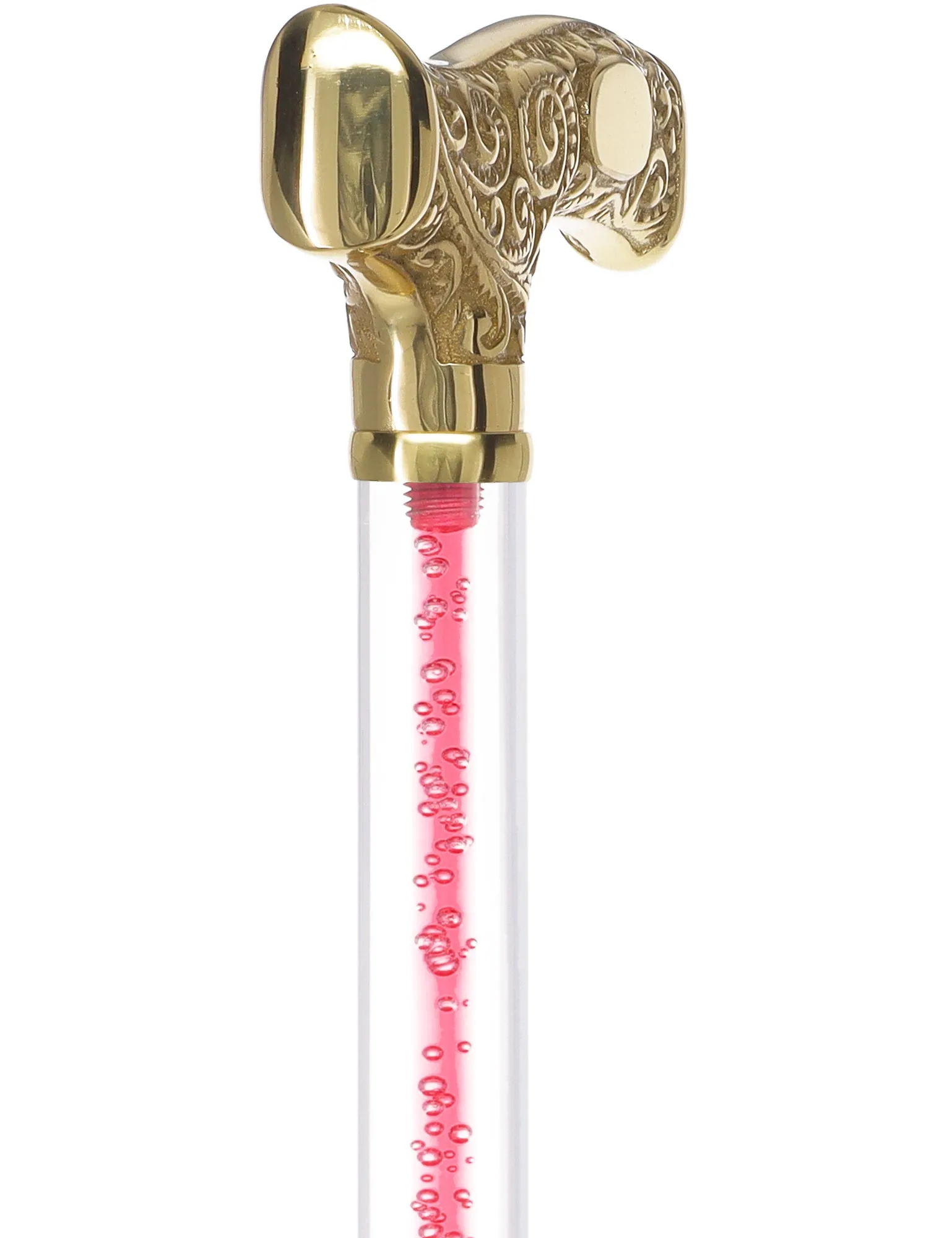 Make It Yours: Color Invisible Clear Shaft w/ Premium Brass Cane