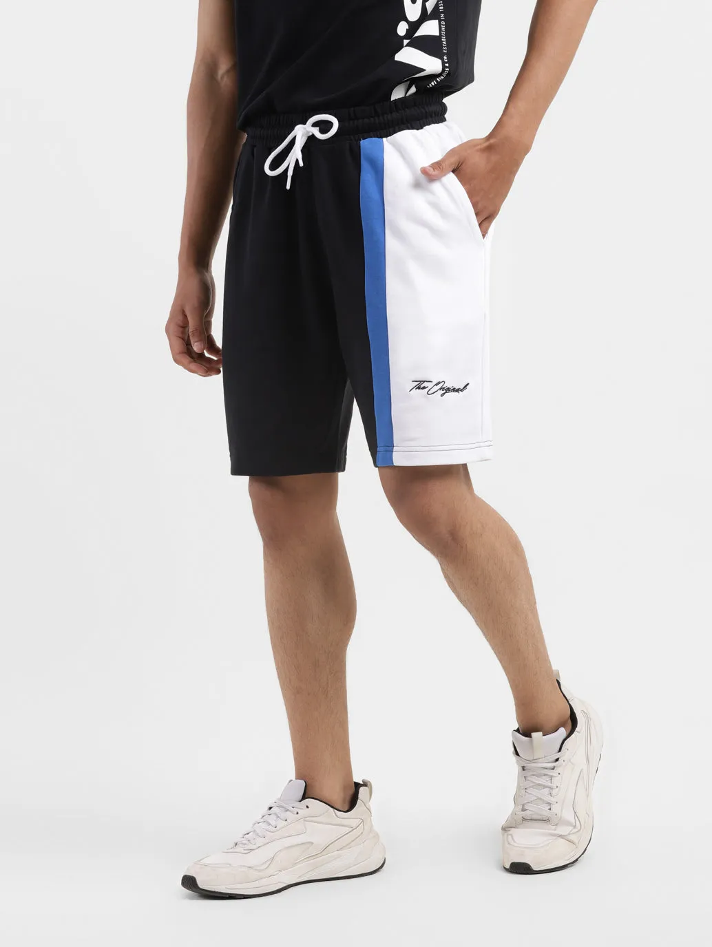 Men's Black Regular Fit Shorts