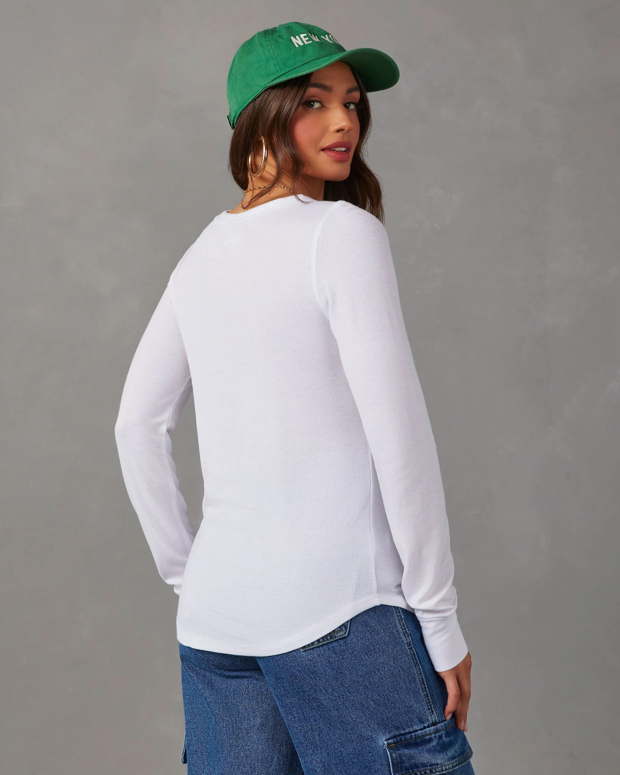 Nevada Ribbed Long Sleeve Top