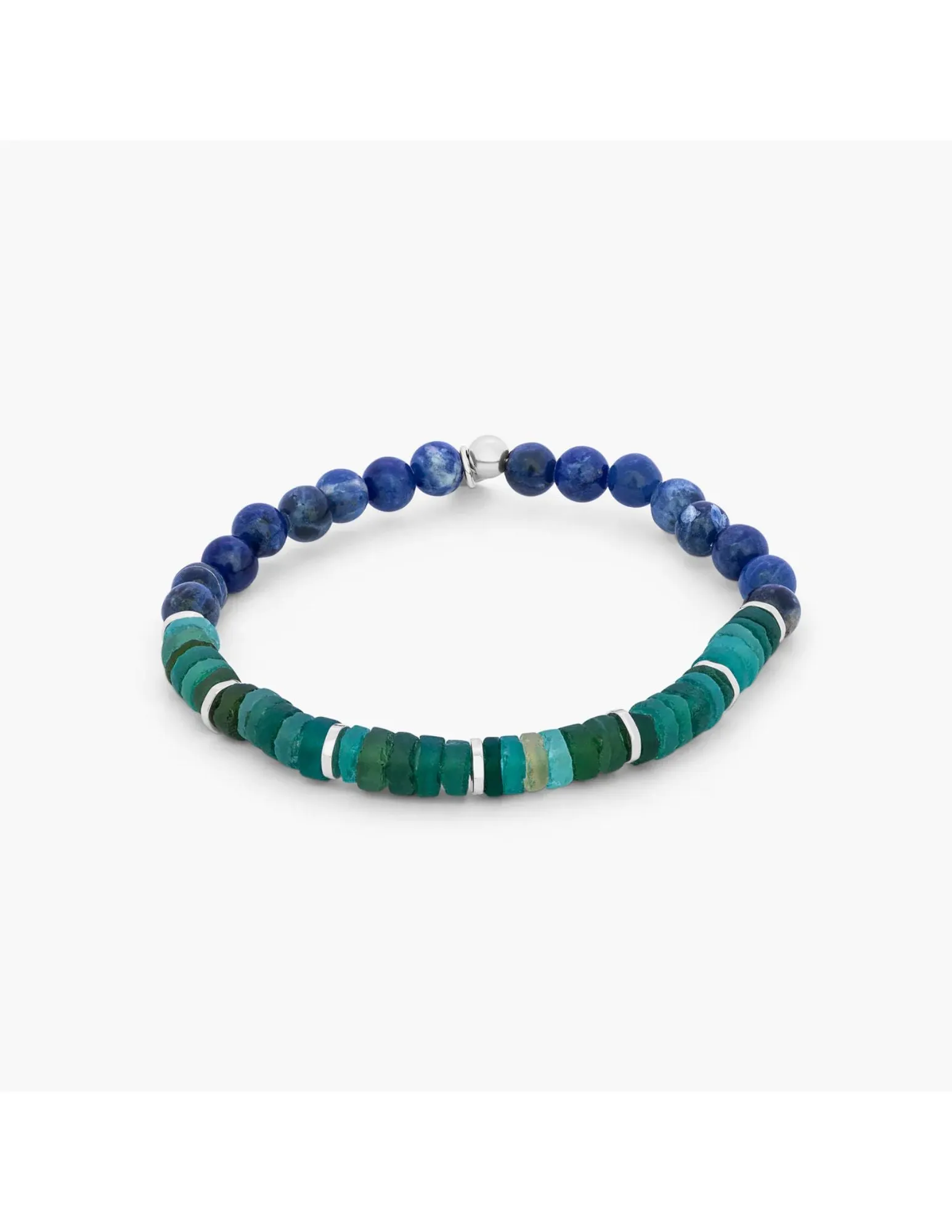 Oceana Bracelet | Sodalite & Roman Glass Beads