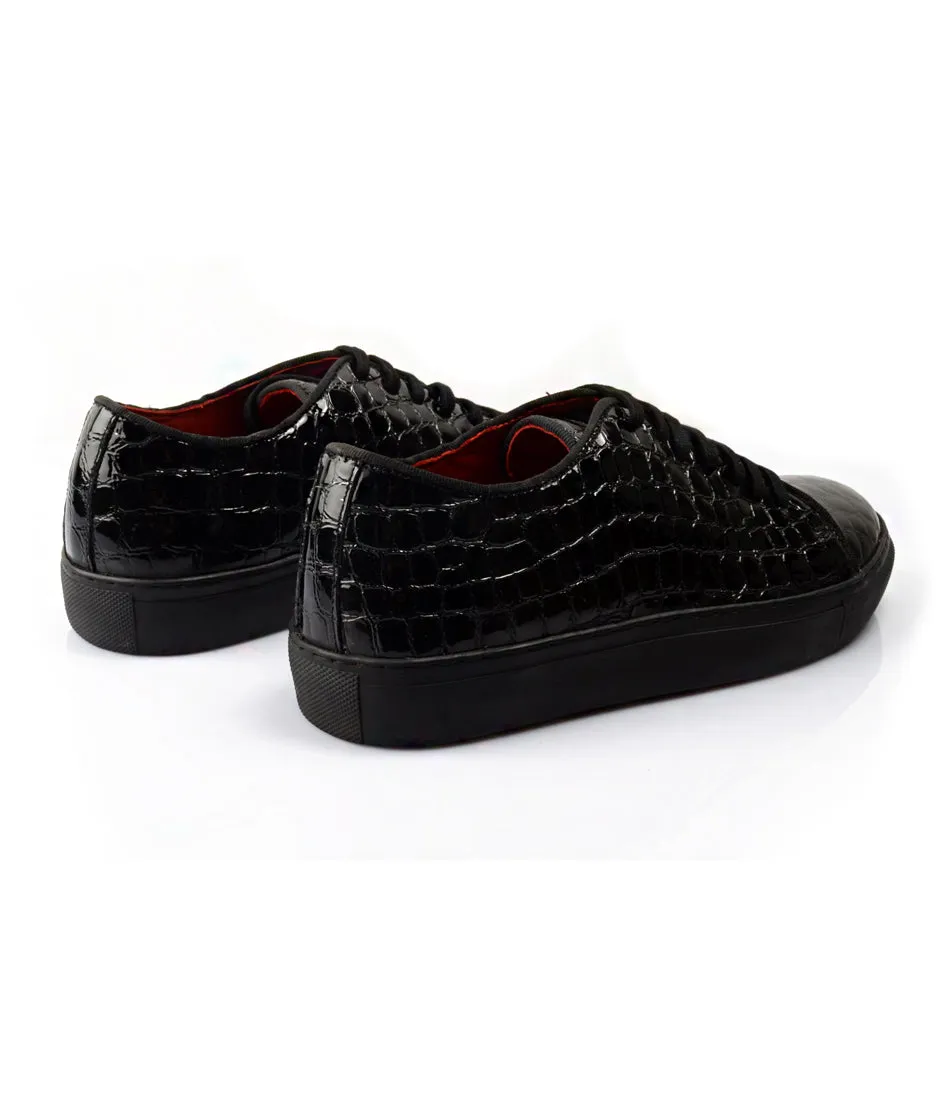 Patent Leather Low-top Sneakers