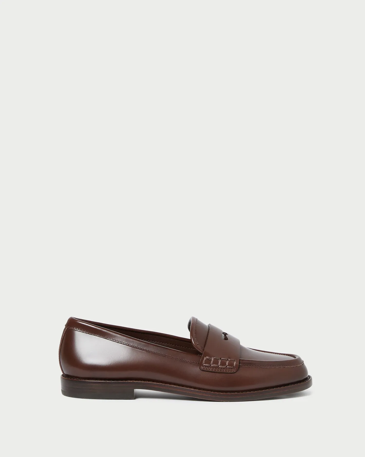 Rachel Espresso Leather Loafer