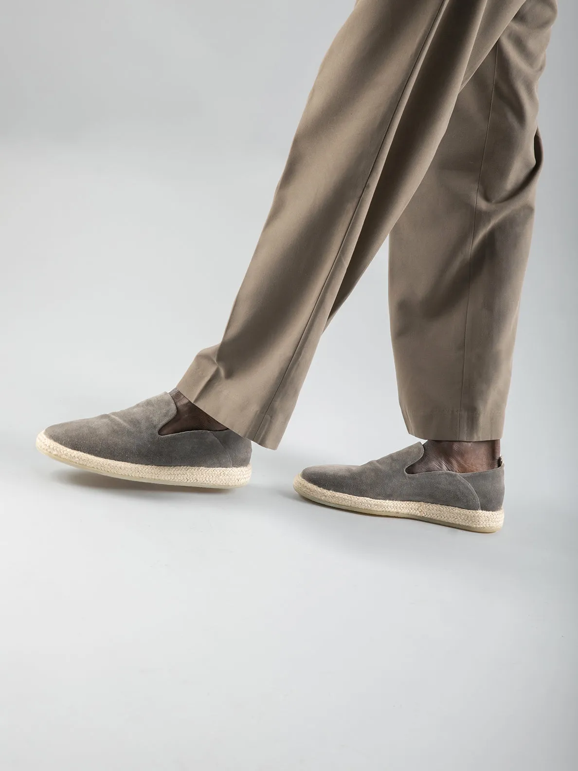 ROPED 002 - Brown Suede Slip ons