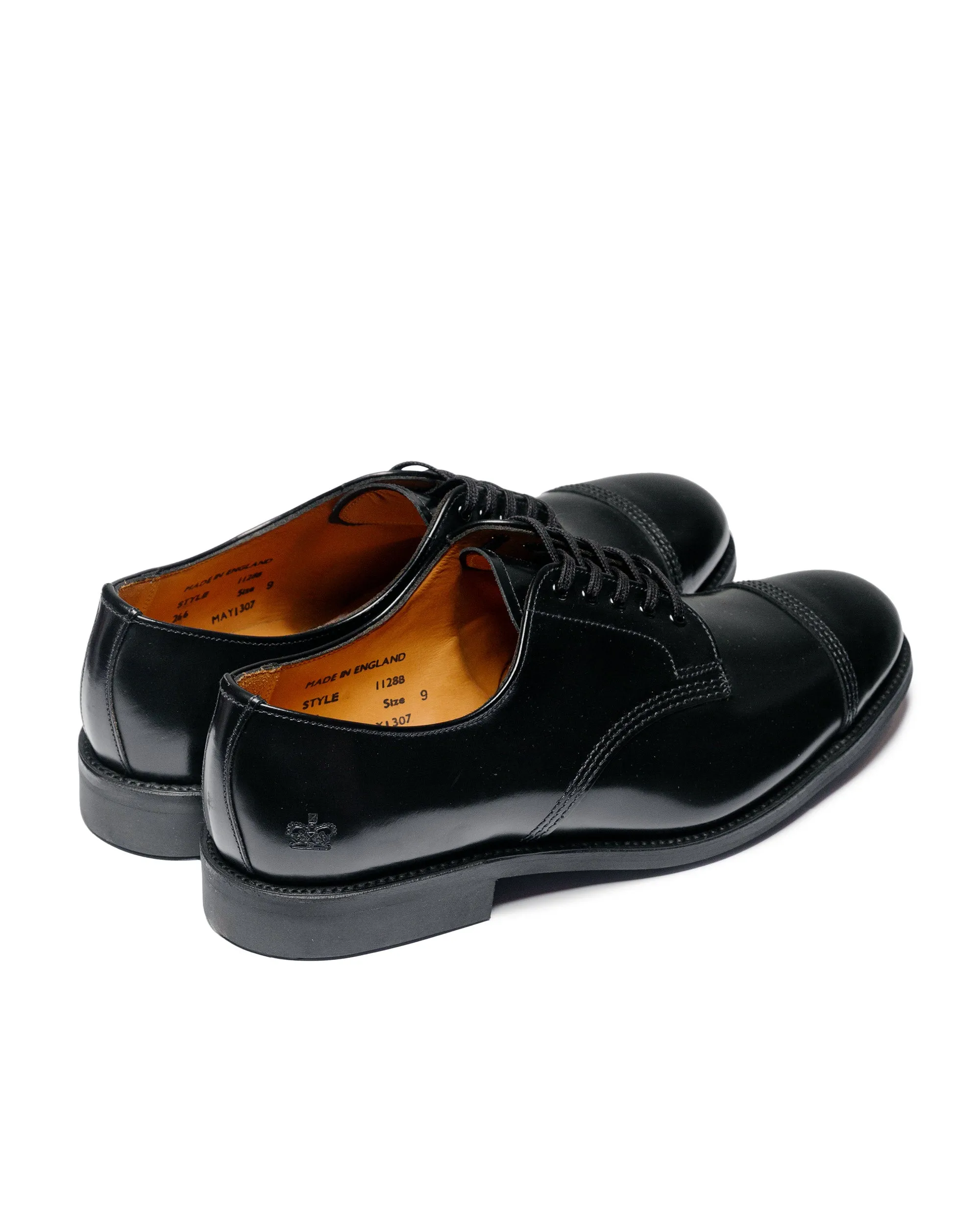 Sanders 1128B Military Derby Shoe Black