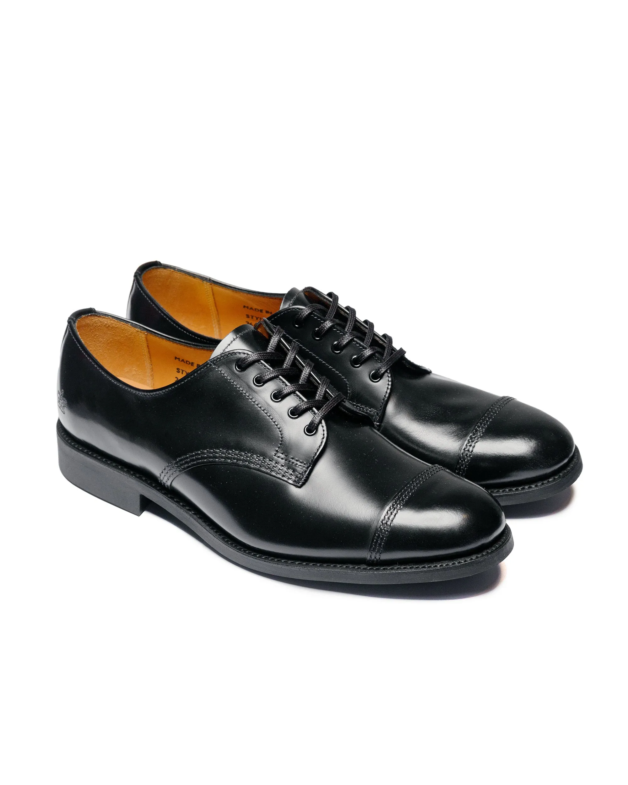 Sanders 1128B Military Derby Shoe Black