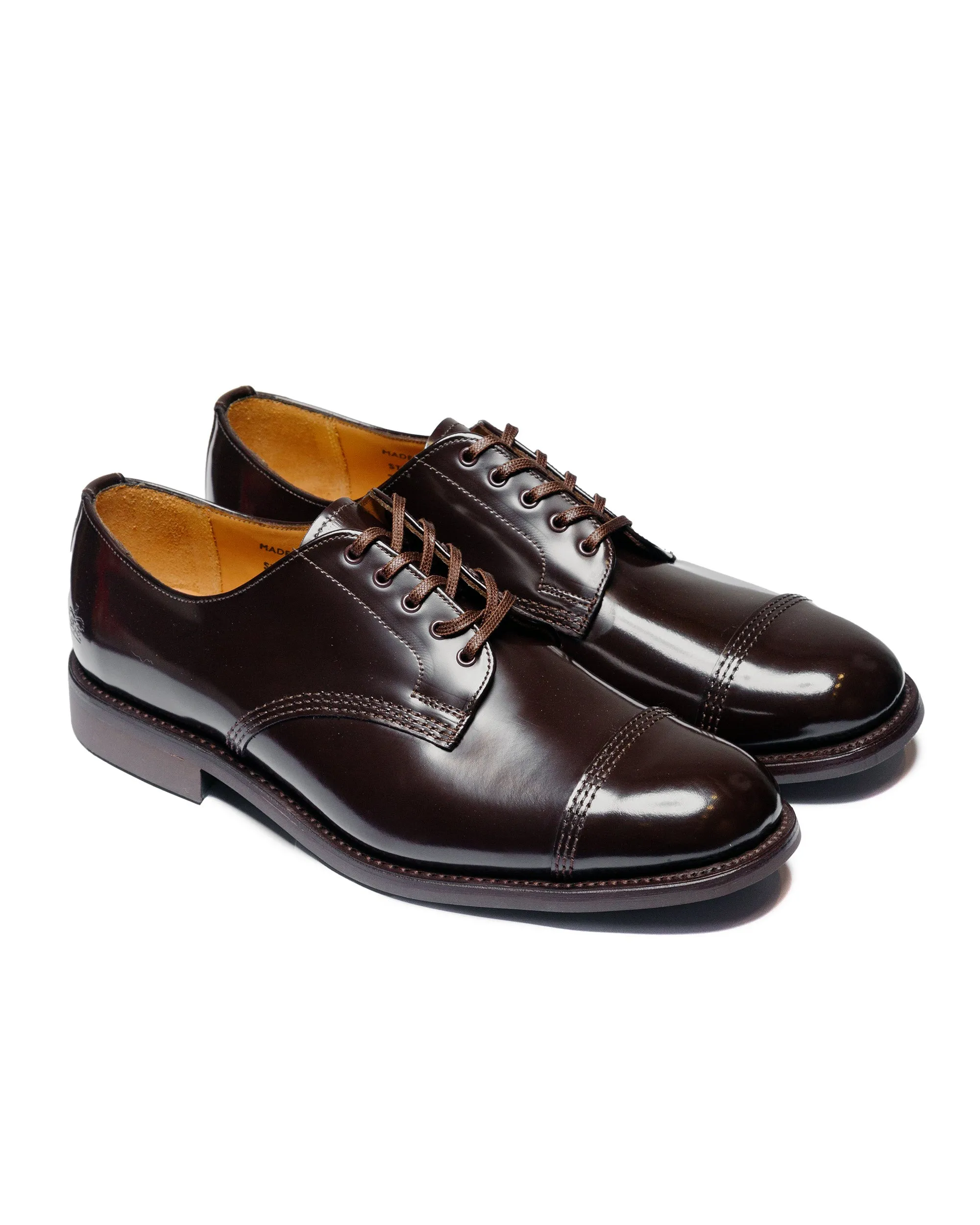 Sanders 1128TD Military Derby Shoe Ebony Brown