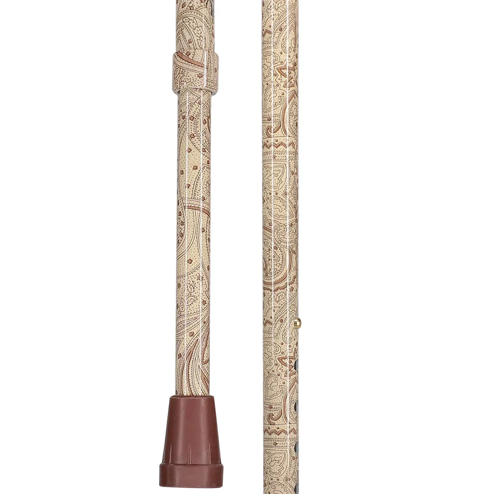 Scratch and Dent Creme Pearlz Designer Adjustable Cane V1697