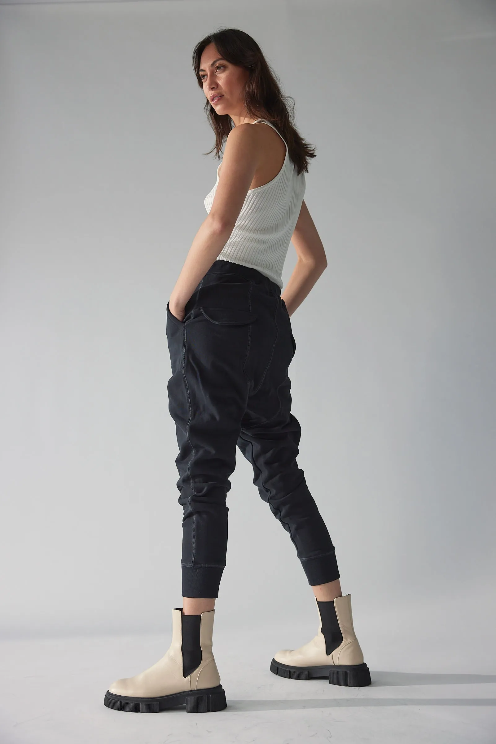 Shen Luxe french Navy Sweat Pant