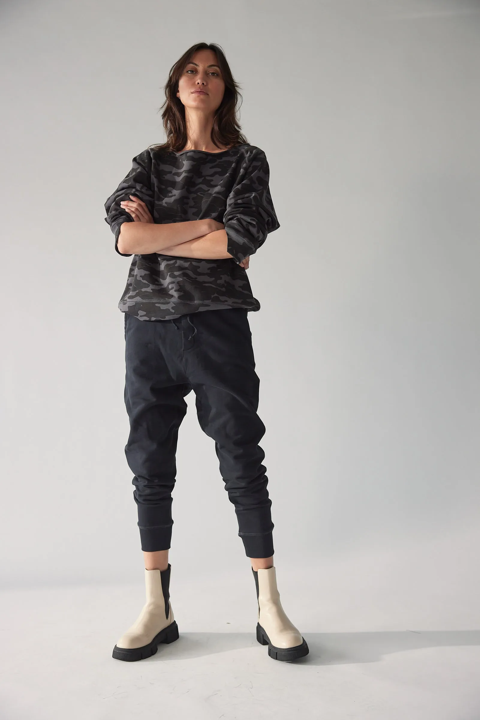 Shen Luxe french Navy Sweat Pant