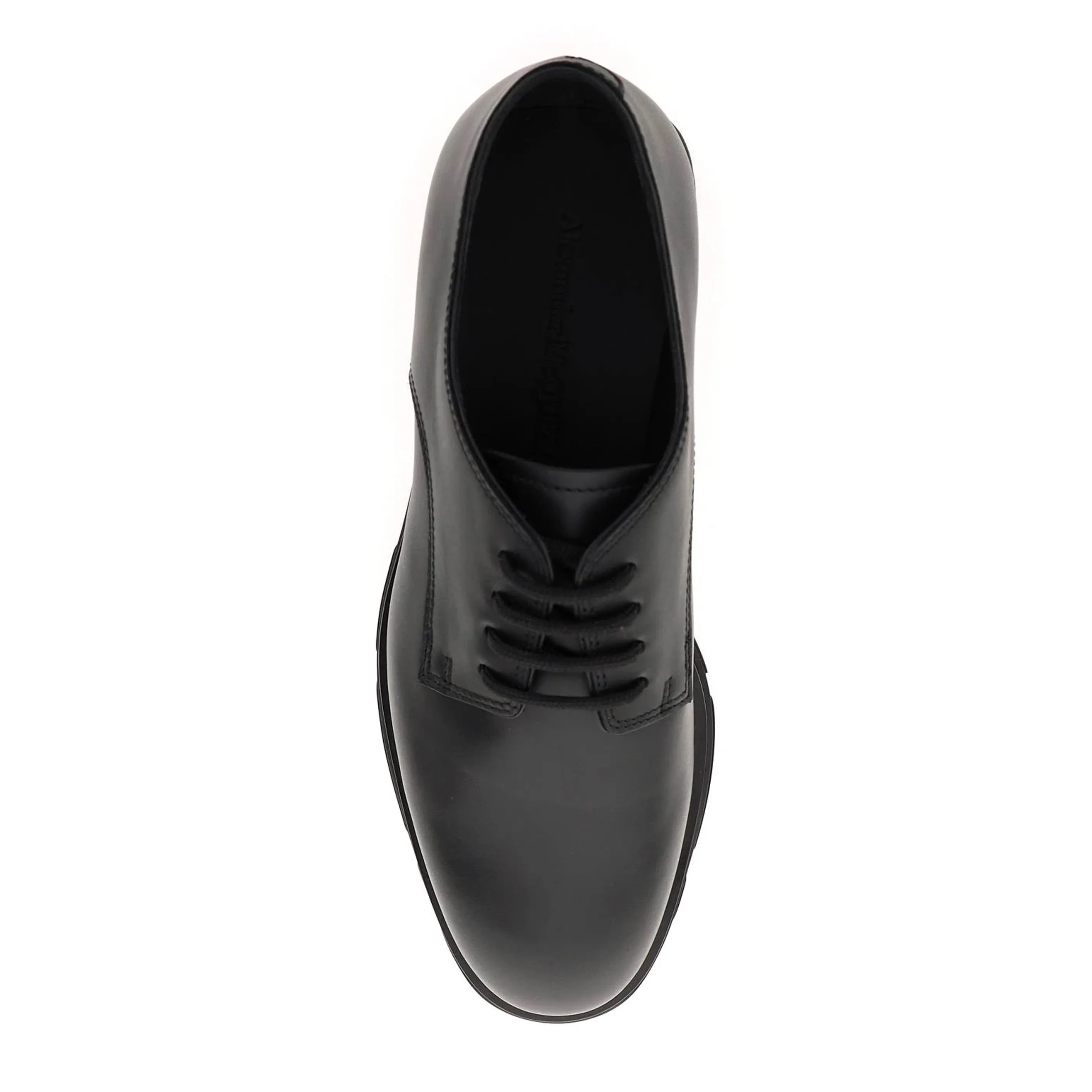 Slim Tread Derby Polished Shoe, Black